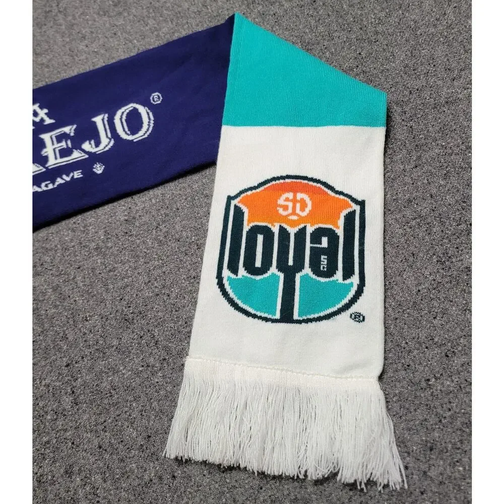 San Diego Loyal Scarf Adult USL Soccer Football Corralejo Tequila 6